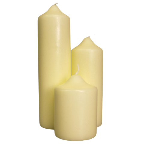 Real White Wax Candles PNG Image Download Free
