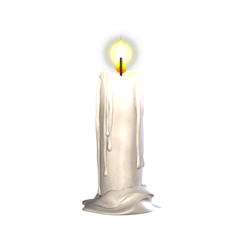 White Candles PNG Image Free Download