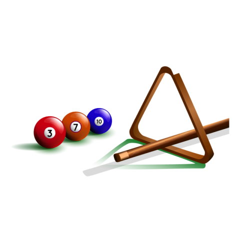 Isolated Billiard Ball and stick PNG Free Download