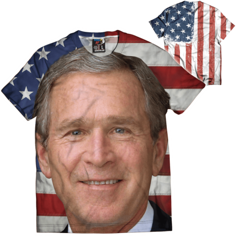 President George Bush PNG Picture On tshirt
