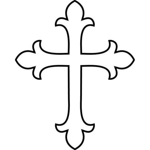 Orthodox Christian Cross PNG Transparent Background