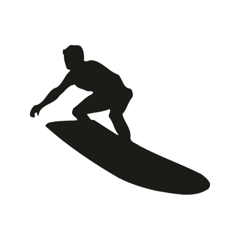 The person Surfing PNG Mini Icon with No Background