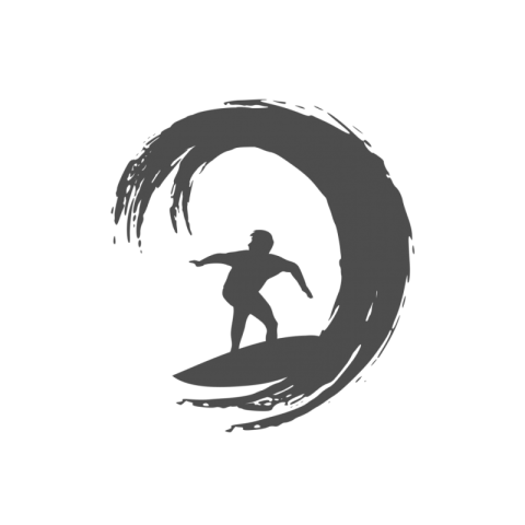 Download Free Surfing PNG Painting