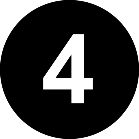 Circular 4 Number PNG Image Free Download