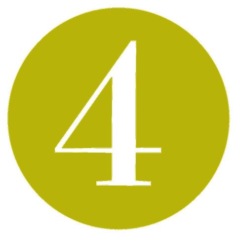 High Resolution 4 Number PNG Picture On Free Download