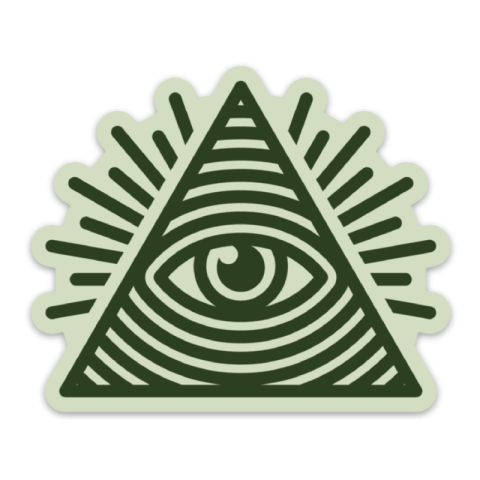 Vintage Eye of Providence Illuminati PNG Sticker