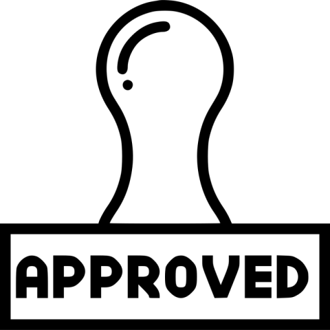 Approved Stamp PNG Vector Illustration Image