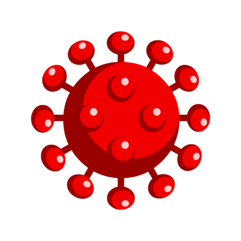 Isolated Free Coronavirus PNG Vector Art