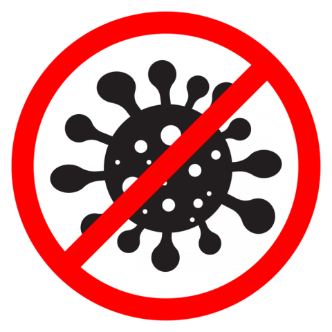 Stop Sign Board of Coronavirus PNGs Free