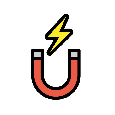 Cartoon Electric Magnet PNG Emoji Free Download