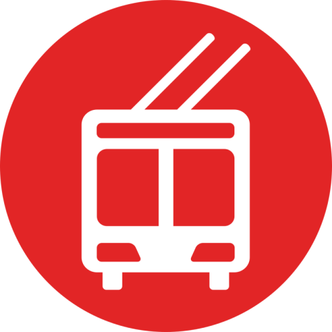 Clipart Circle Trolleybus Icon On PNGs Free