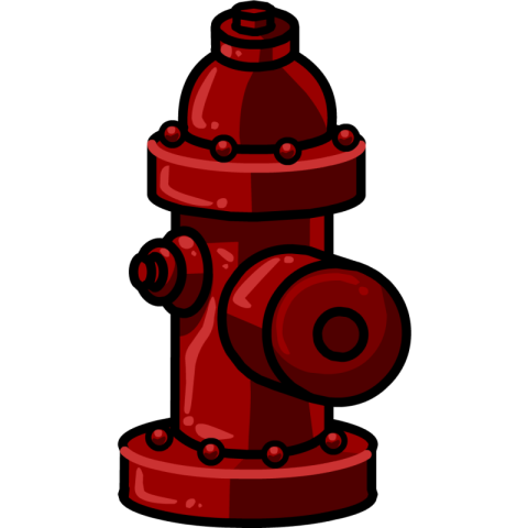 Cool Fire Hydrant PNG Painting Free Download