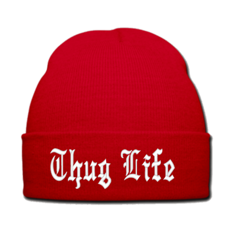 Red Hat On Thug Life PNG Image Free Download