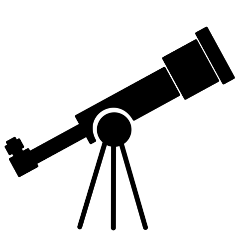 PSD Telescope PNG Logo Free Download