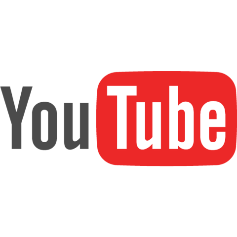 Watercolor Youtube Logo PNG Art Free Download