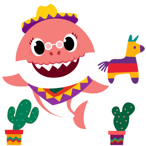 Beautiful Baby Shark PNG Cartoon Free Download