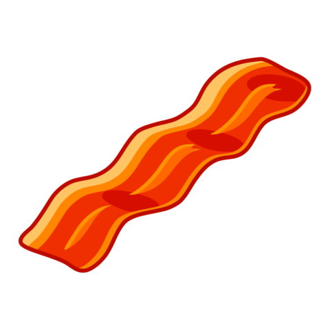 Kawaii Bacon PNG Image Free Download