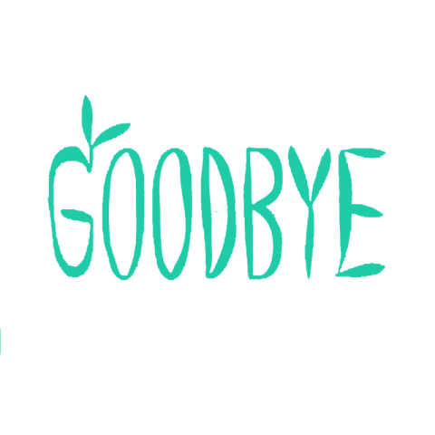 Goodbye Text On Free Background PNG Download