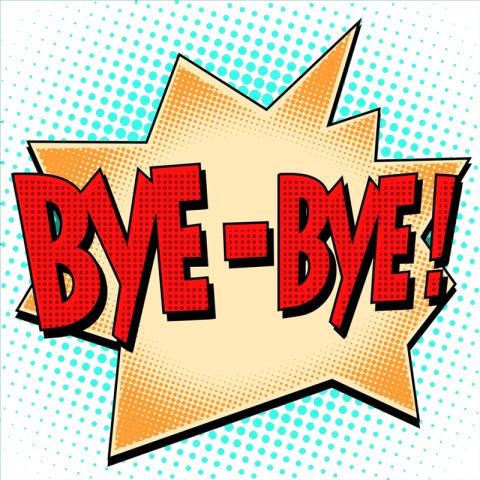 Boom Goodbye PNG Sticker Free Download
