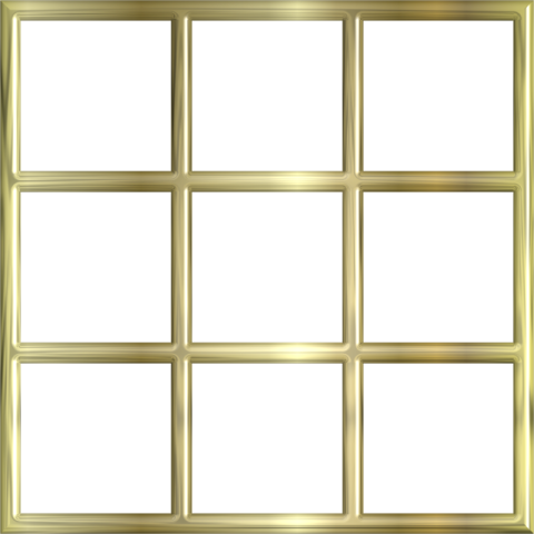 Futuristic Window Frame PNG Image on white Background