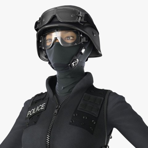 SWAT Woman Asian game character police women