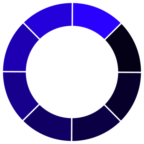 Light and dark blue colour loding icon