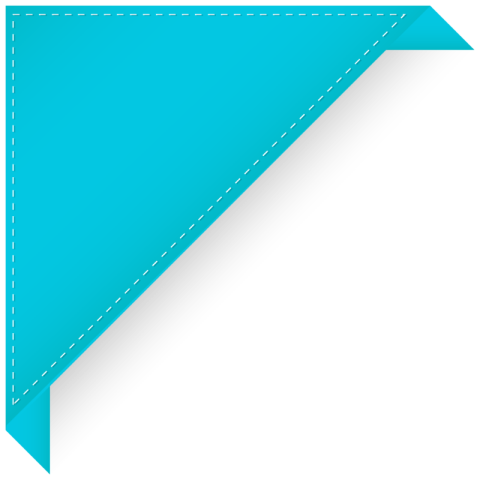 Corner Blue ribbon banner vactor graphic design