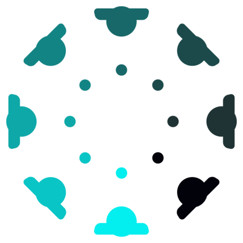 Light and dark shade Multiple pre leader vector round design round Light and dark shade