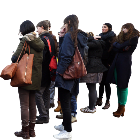 Students Group look at the side free png download
