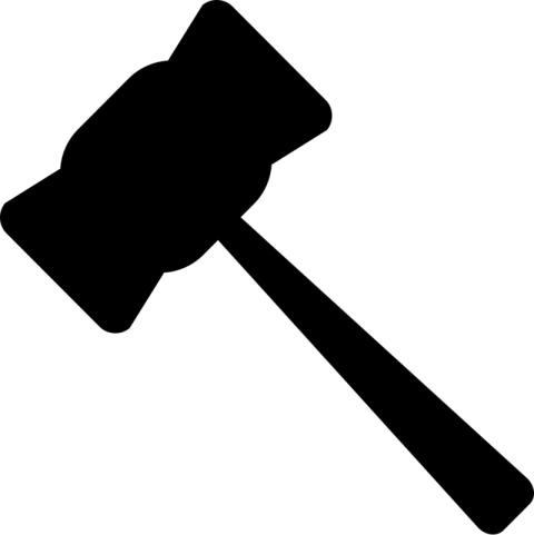 Vector Gavel PNG Logo Free Transparent