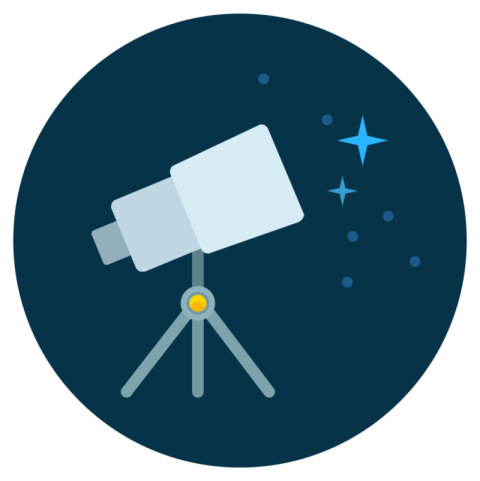 Circular Telescope PNG Sticker Free Download