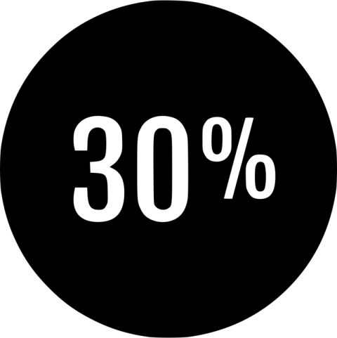 Silhouette Vector 30% Off Discount Percent PNG Tag