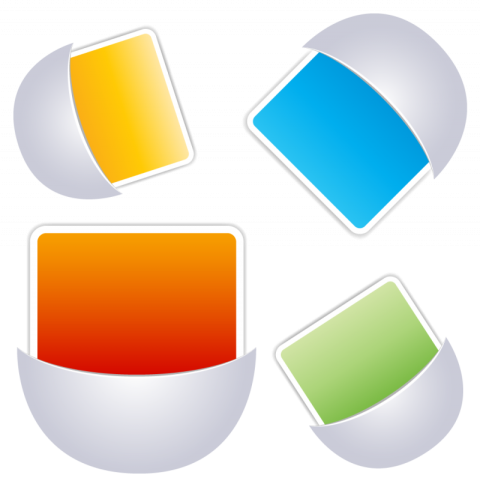 Pocket tags vector graphic design