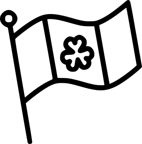 Shamrock Flag PNG Drawing & Icon Free Transparent