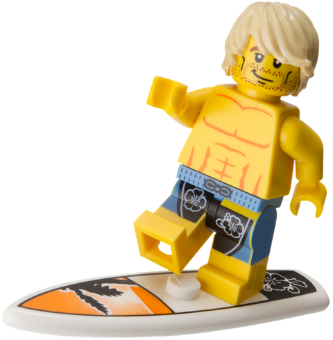 Transparent Background Surfing Toy PNG Image