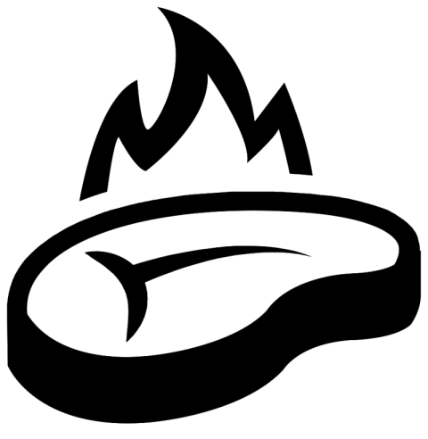 Vector On Barbecue PNG Sillhouete Background