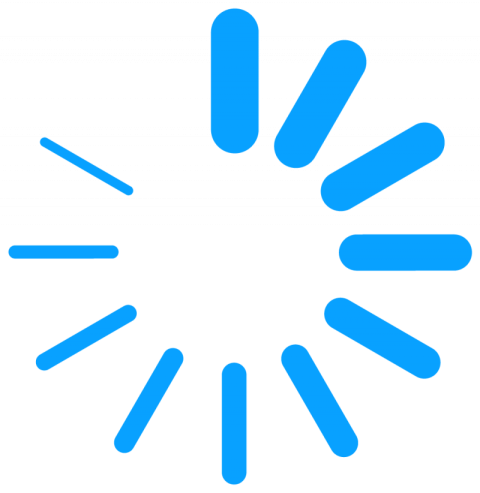 Loading Rounded blue line Sprite sheet icon vector graphic