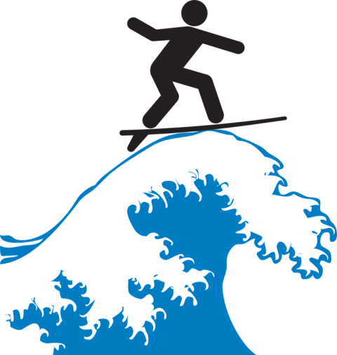 Clipart Surfing PNG Handart Image Free Download