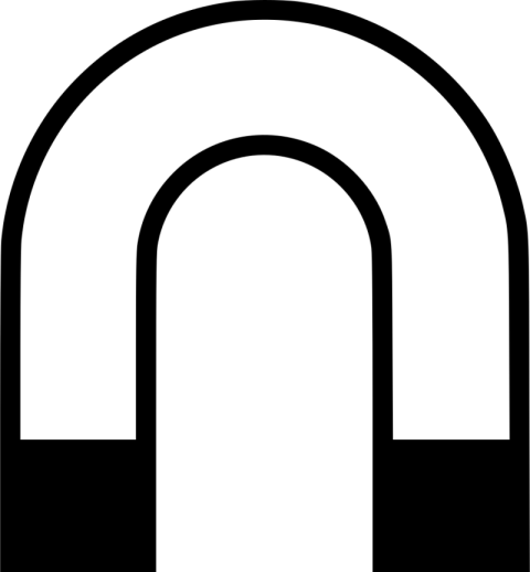 Black & White Magnet PNG Drawn Free Download