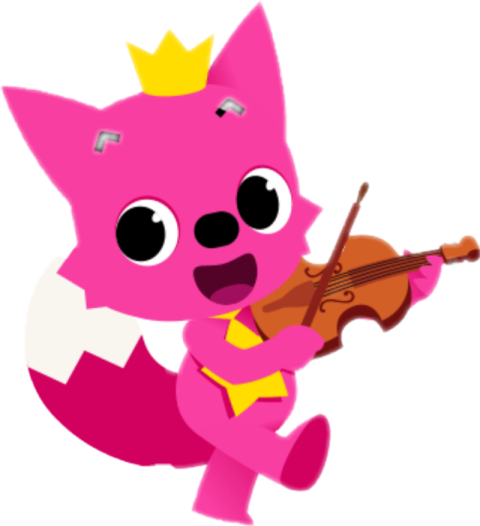 Baby Fong Shark PNG Music Play Character Free Download