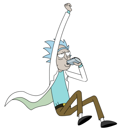 Flying Rick And Morty PNG Image Free Download