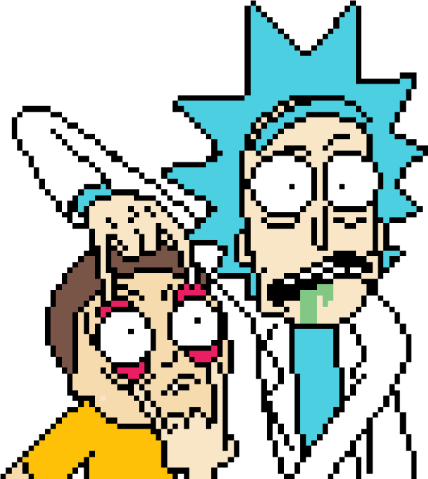 Trippy Rick And Morty PNG Image Free Download