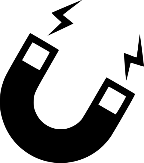 Silhouette Magnet PNG Logo Free download