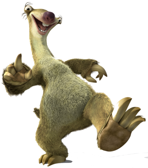 Walking Sid Ice Age PNG Character Free Download