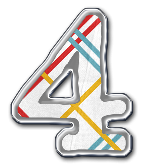 Animated 4 Number PNG Art Free Download