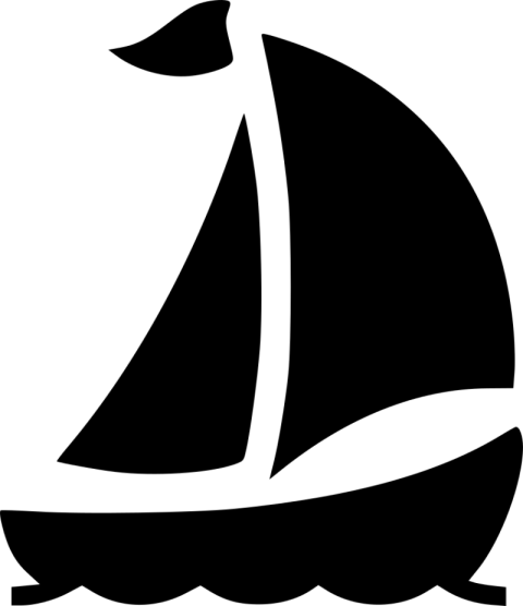 Silhouette Yacht PNG Icon free Download
