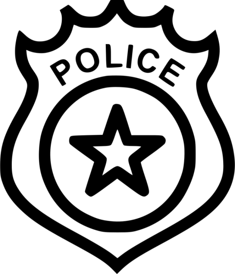 Download Vector Police Badge PNG with Star Icon