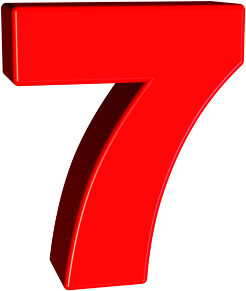 Large 3d 7 Number PNG Image Free Download