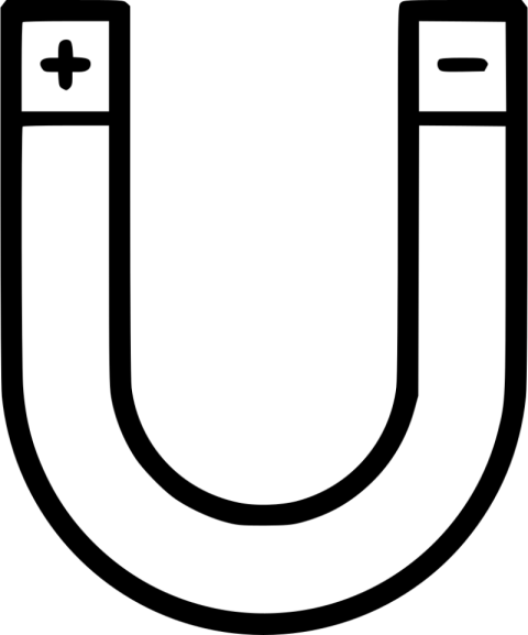Vector Magnet PNG Positive & Nagative Sign Image