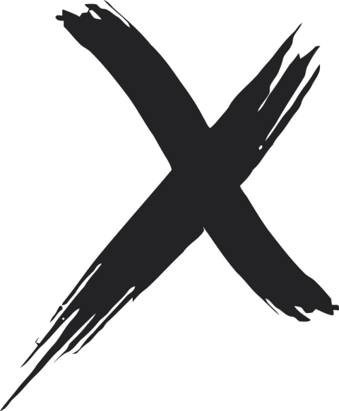 X PNG Logo with Transparent Background